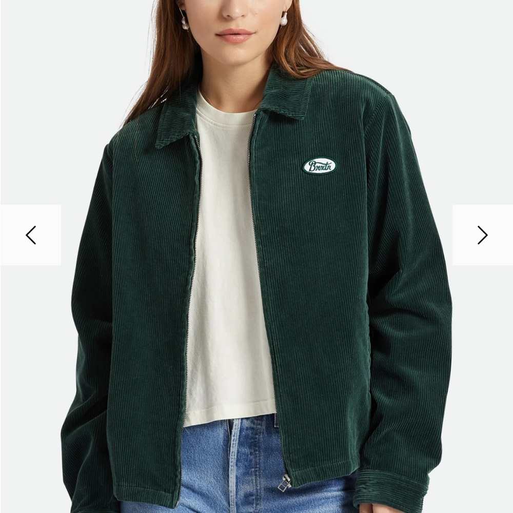 Women’s Brixton Utopia corduroy jack in size M.